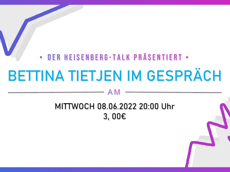 Bettina Tietjen im Gespr&auml;ch beim Heisenberg-Talk