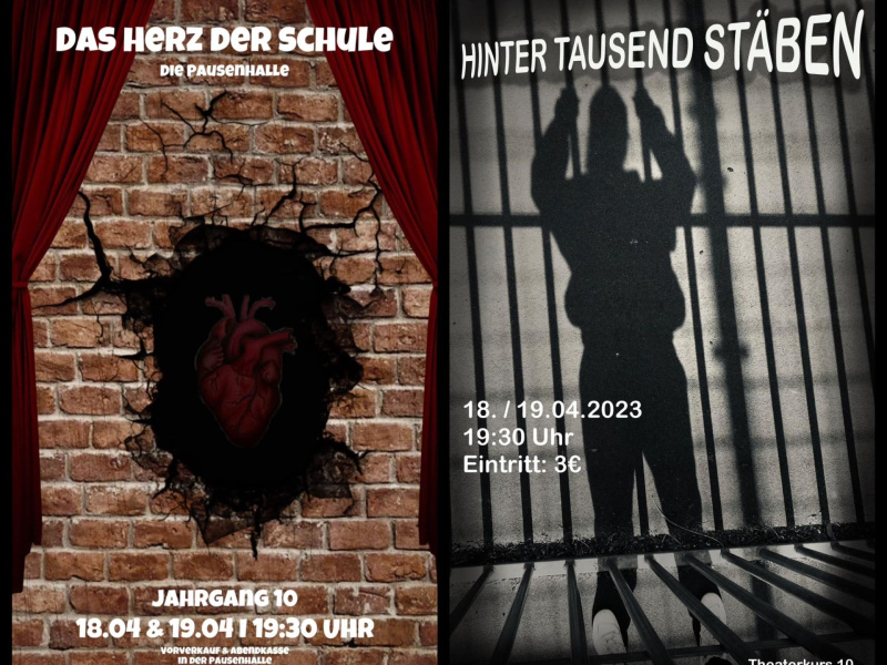 "HINTER TAUSEND ST&Auml;BEN" / "DAS HERZ DER SCHULE"