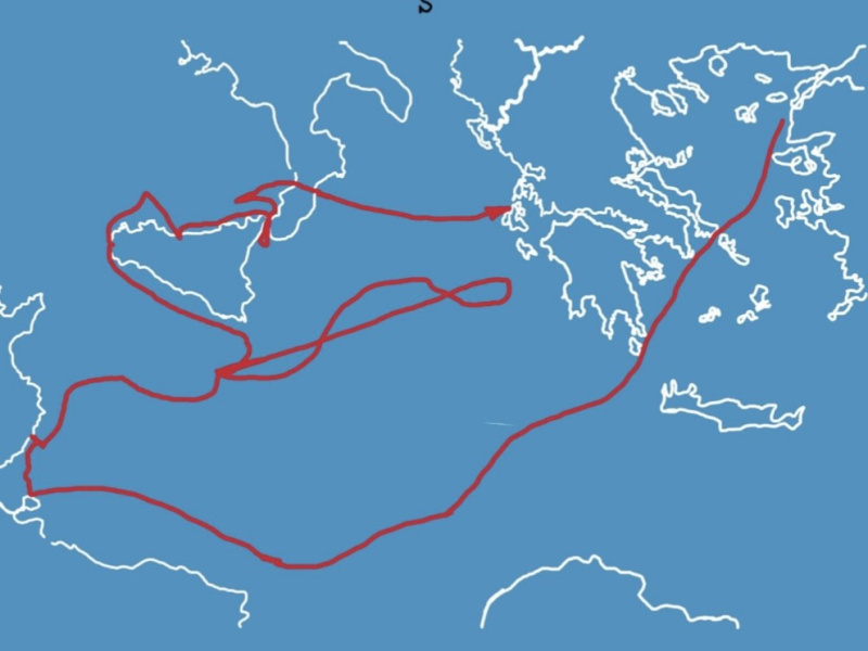 Niemand auf dem Mittelmeer